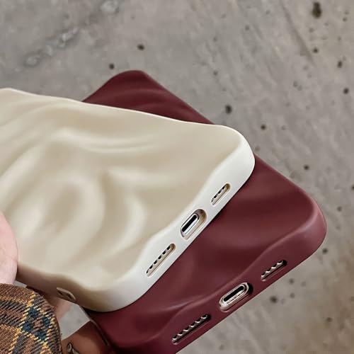 Coque iPhone à plis rouges silicone mat souple de protection