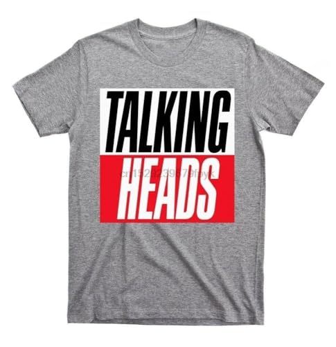 Photo de Talking-Heads-T-Shirt-David-Byrne-Unisex-Tee Retro-Music-Grey