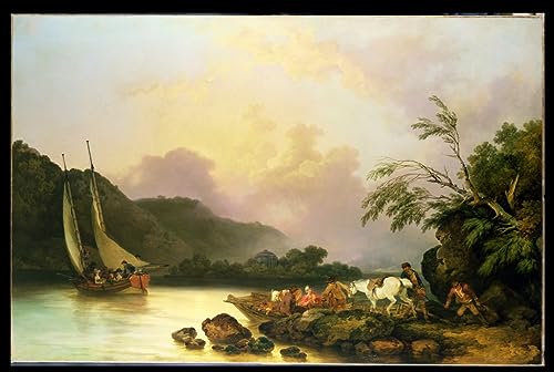 Tableau Toile Philippe Jacques De Loutherbourg affiche d'art