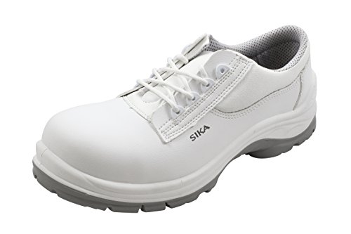 SIKA 210 Beat Low S2 SRC- Ideal for Hotel/Restaurant/Canteen, Pharmaceutical and Food Industry - White - Men 13 / Women 14.5