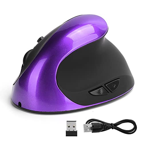 Computer Mice, Faster and Smoother Speed Fast and Stable Wireless Transmission Gaming Mice for Family for Office(Purple)