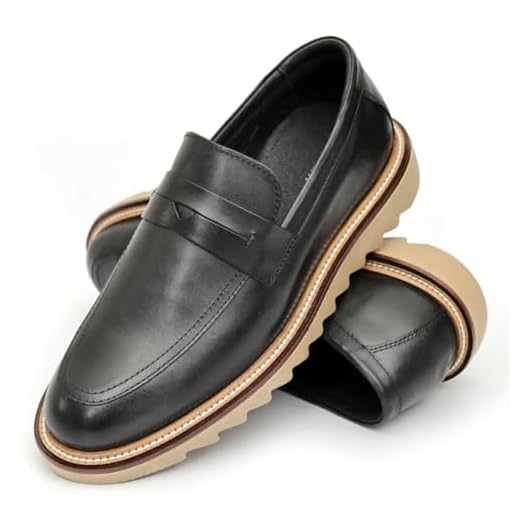 Sapato Casual Masculino Loafer Tratorado Premium Couro Nobre, Preto, 38