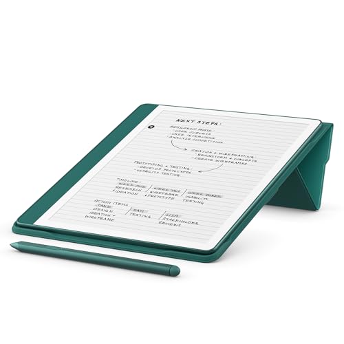 Plant-Based Leather Folio Cover with Magnetic Attach, Designed with Sustainability in Mind for Amazon Kindle Scribe - image 4