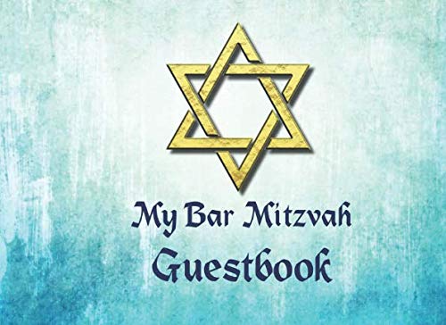 My Bar Mitvah Guestbook: Jewish Boy's 13th Birthday Party Celebrations, Signature Memory Keepsake, 60 pages, includes a Guest Gift List