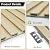 RITOLLO 10-Pack WPC Slat Wall Panels, 96 x 6 Inches 3D Fluted Wall Panels for Interior Wall Decor, Modern Accent Wood Wall Paneling for Living Room, TV Background, Office, Bedroom(Oak)
