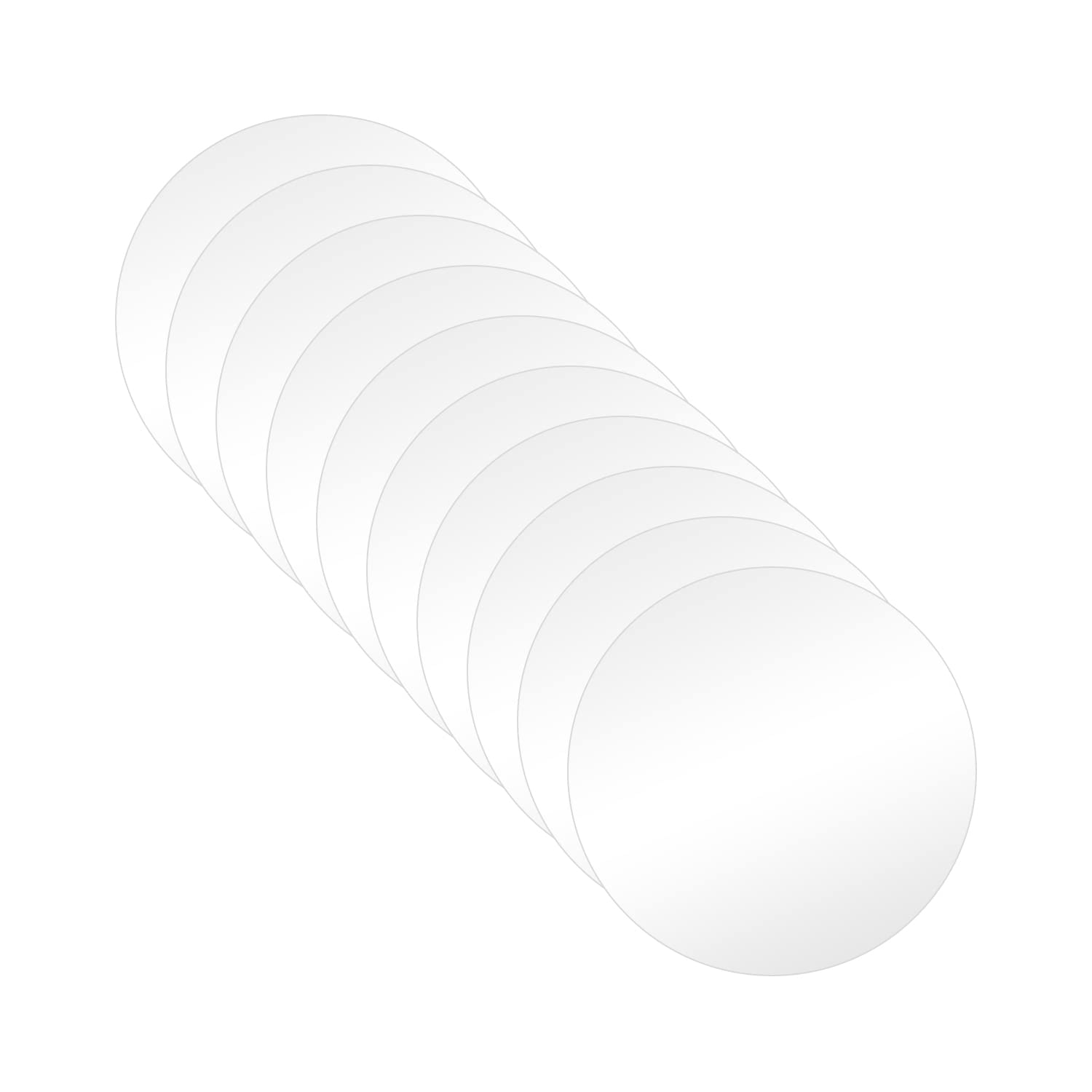 15cm Acrylic Discs Circle Plastic Sheet Black Plastic Discs Sheet Round Discs Sheets for Cake Topper, Christmas Decor, Craft DIY, Printing etc