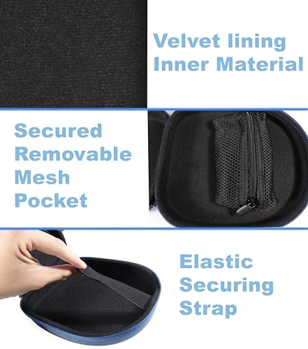 Image of Replacement Case for Bose QuietComfort Bluetooth Headphones with Microphone, QuietComfort 45, 35, 35 II (Blue)- Note: Bose Headphone May Already Includes a case!