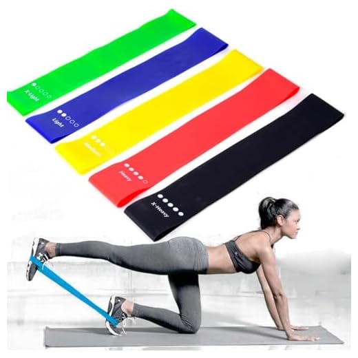 Kit 5 Faixas Elasticas Mini Band Para Exercício Funcional Corpo Todo Alongamento Musculação Reabilitação Em Casa Academia Ar Livre