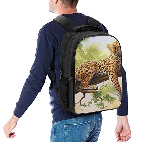 Sac à dos étudiant motif léopard mode pour le collège et les loisirs - 5