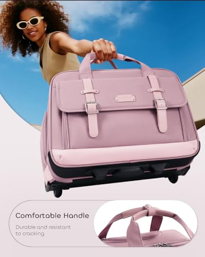 AUROTIER Dual-Lock Rolling Briefcase for Women