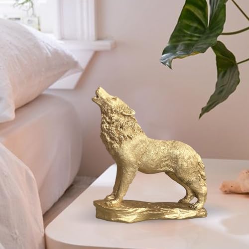 Image of Xtore Beautiful Lion Statue for Home Decor (Pack of 1, Golden)