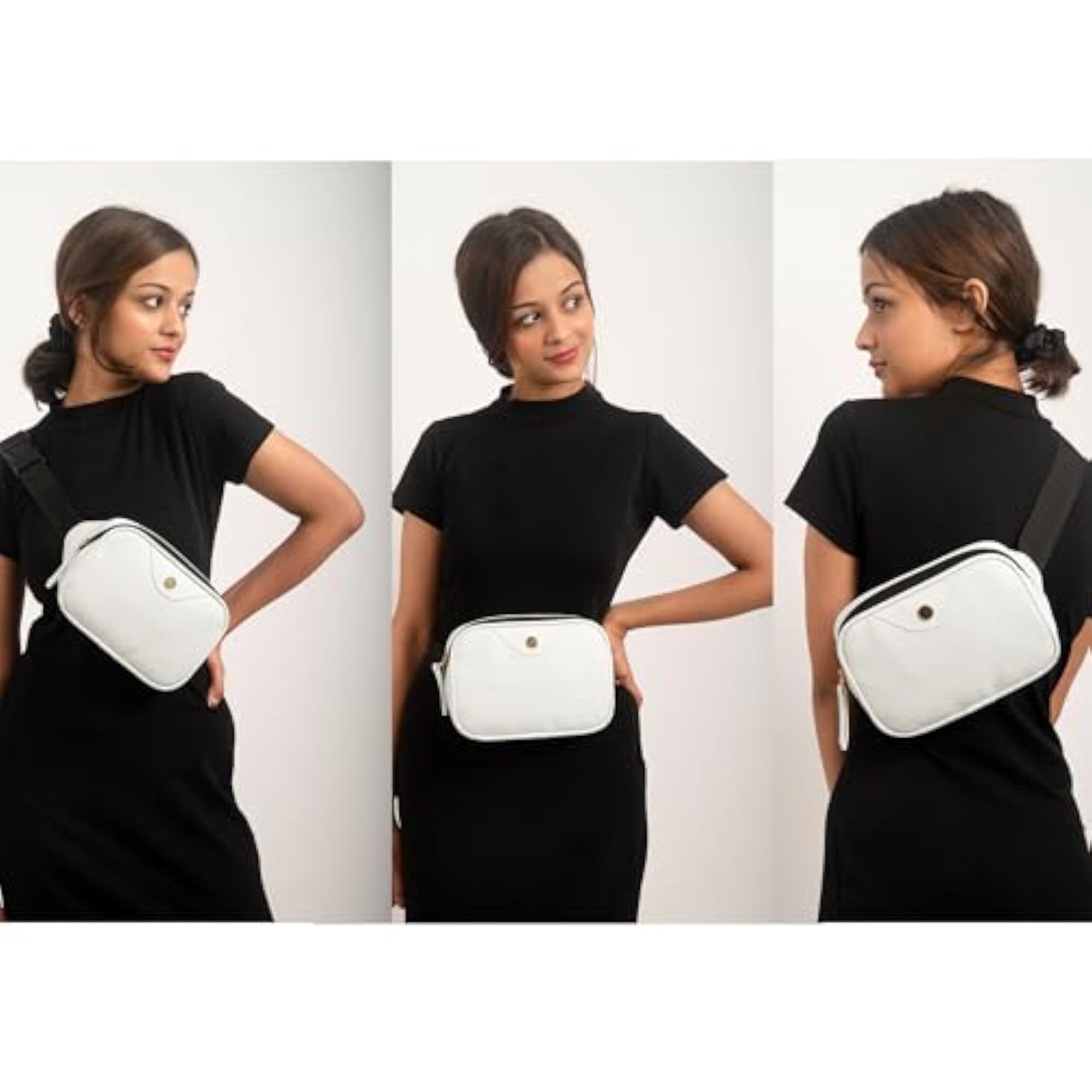 Faux Leather Adjustable Strap Belt Bag for Fashion