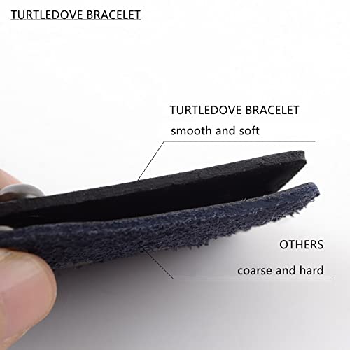 Turtledove Punk Leather Cuff Bracelet - Goth Leather Wristband With Metal Studded - 80S Punk Rock Accessories For Men Women #TOP2