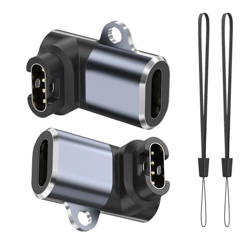 Charger Adapter for Garmin Watch 2-Pack USB-C Charging Cable Adapter for Fenix 7 7S 7X 6 6S 6X 5 5S 5X Forerunner 965 955 265 255 165 55 Instinct Venu 3 2S SQ Vivoactive 5 4 Approach Epix Quatix
