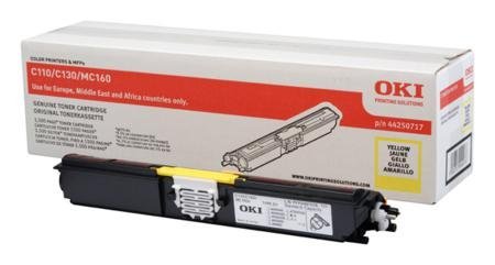 Toner jaune OKI 44250717 consommable pour imprimante laser C130