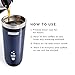 Zoku Instant Iced Coffee Maker, Reusable Beverage Chiller Cools Hot Beverages in Minutes Without Dilution, Portable 11-ounce Tumbler With Spill-resistant Lid and Straw, Grey
