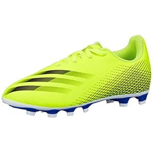 adidas X Ghosted.4 Fxg J voetbalschoen, Meerkleurig Amasol Negbas Azura, 30.5 EU