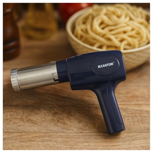 Image of Castor Noodle Pro 450 Cordless Pasta and Idiyappam Maker | 6 in 1 Type-C Rechargeable Handheld Noodle Press | Rust Proof Automatic Pasta and Sausage Filling Machine