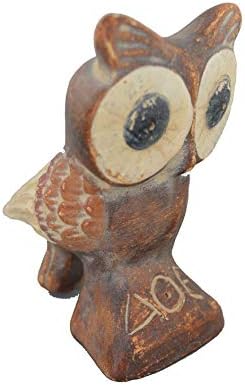 Owl Sculpture Small Reproduction Ancient Artifact - Symbol of Wisdom and Goddess Athena