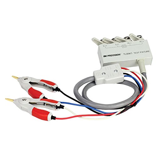 BK Precision TL89K1 4Wire Kelvin Clip Test Leads for Bench LCR Meter