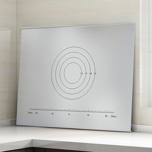 Planche à découper en acier inoxydable double face anti-adhésive pour cuisine