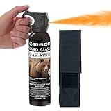 Mace Bear Spray - Guard Alaska Bear Deterrent & Self Defense Spray with Spray Holster, 260g, 20ft Effective Range Up to 40ft, Max Strength 20% OC, Great for Hiking, Camping, Hunting