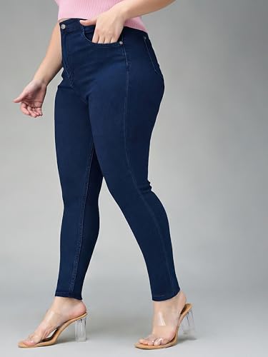 Image of Miss Chase A+ Women's Bootcut High Rise Regular Length Stretchable Denim Jeans