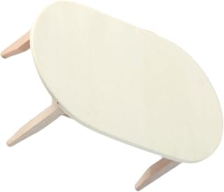 Toyvian 1Pc Casa De Boneca Mesa De Centro Micro Brinquedos Mesas De Jantar De Madeira Cadeira Dobrável De Casa De Bonecas De Madeira Móveis De Madeira Pequena Mesa De Centro De Natal Mini