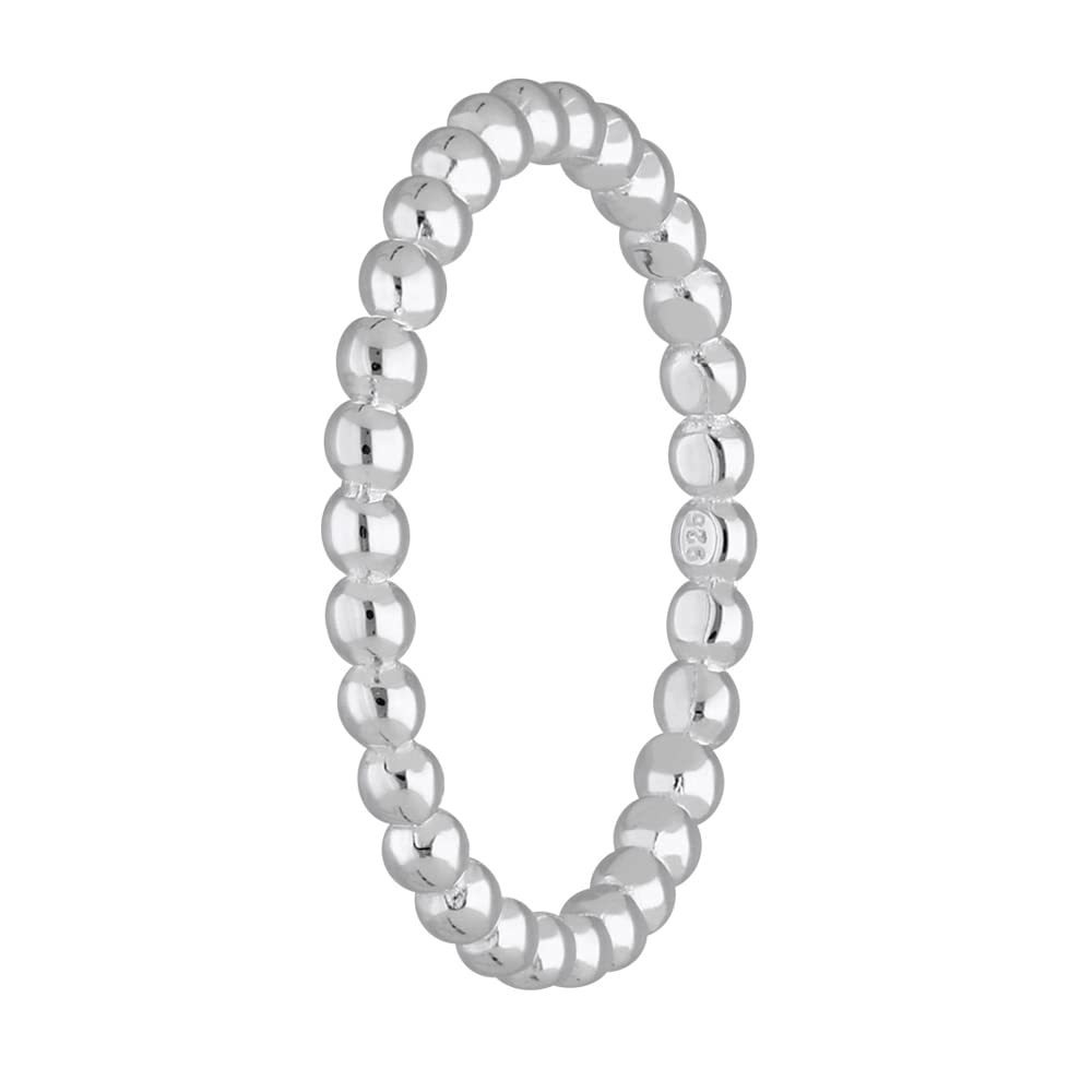 Treuheld® 925 Sterling Silber Ring mit Kugeln | 8 Größen