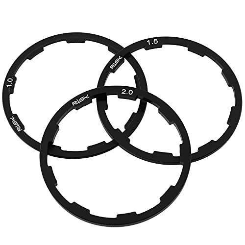 Taodan 1Set 3Pcs Cassette Flywheel Washer Bike Flywheel Hub Spacer Bicycle Bottom Bracket Axle Washer Gasket (1Mm+1.5Mm+2Mm) #TOP2