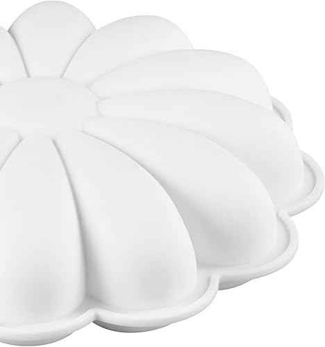 Miniatura 8 de Pure Vie Molde de silicona antiadherente a prueba de fugas de 8.66 pulgadas para pasteles de Navidad, aniversario, cumpleaños, pan, magdalenas,