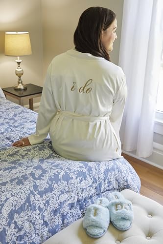 Image of Dearfoams womens Matching Bridal Pajamas, Robe & Nightwear Set for Bride & Bridesmaids, Wedding