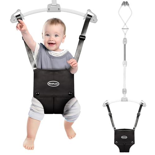 Image of Baby Doorway Jumpers, Sturdy Johnny Jumper Adjustable 10.8"-23.6" Strap, Soft Baby Seat Bag, Protable Doorway Jumper for Baby