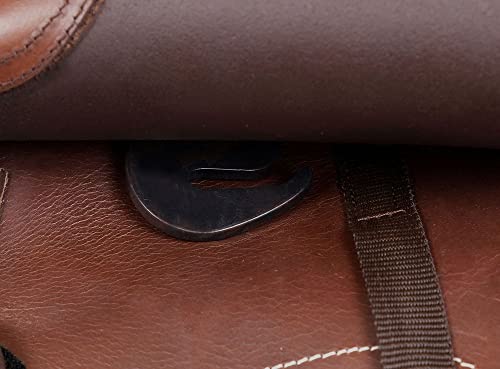 Foto von A&M Reitsport Baumloser Wanderreit Sattel 1125 Braun, mit weißen Nähten, Größe:17 Zoll