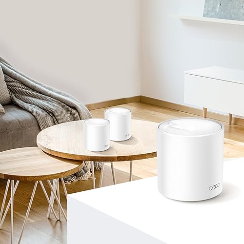 Image of TP-Link Deco X60 Whole Home Mesh Wi-Fi System,AX5400 Wireless WiFi 6 Speeds Up to 5400Mbps,Work with Amazon Echo /Alexa,Ofdma&Mu-Mimo Technology Router,Pack of 3,Dual Band,White