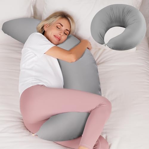 Chilling Home Nursing Pillow for Breastfeeding, Maternity Pillow for Pregnant Women, Body Pillow for Adults, Breast Feeding Pillow Support for Mom and Baby, Removable Cover