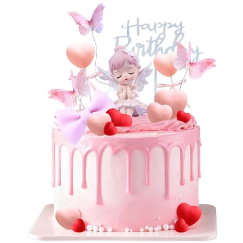 Fournitures de fête pour anniversaire : lot de 24 décorations de gâteaux