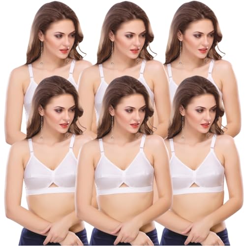 Image of Aimly Women's Cotton Non-Padded Non-Wired Daily Use Everyday wear Regular Bra Combo Pack