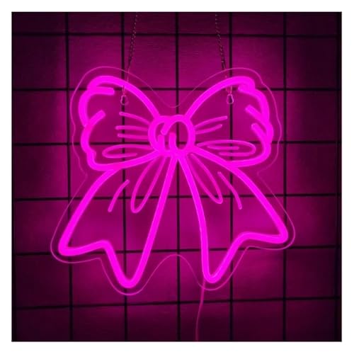 Enseigne lumineuse rose Lampe LED à intensité réglable pour chambre