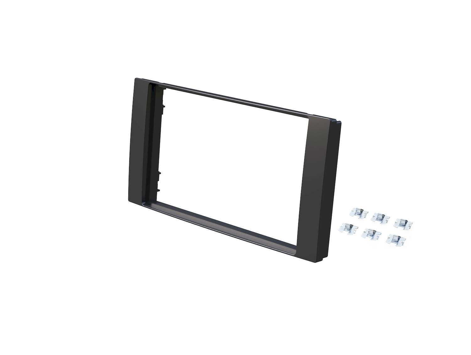 Audioproject A152 - Radioblende Set Kompatibel Für Ford Fiesta Escort Focus MK1 2 Mondeo MK3 Galaxy Cougar Ablage-Fach Radio-Adapter Antennen-Adapter Entriegelungsbügel Auto-Radio 1-DIN ISO Schwarz