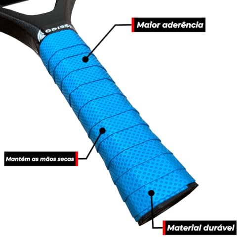 Overgrip Raquete Beach Tennis Padel Tênis Kit 3 Unidades