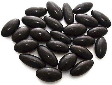 Narmada Shiva Lingam Pocket Stone Black 1.25"inch (51 piece Lot) Rare Banalinga Stone Shivling Shivling Narmadeshwar Banalinga Spiritual Sacred Shiva Egg Jyotirlinga God Idols Statues Stone Religious