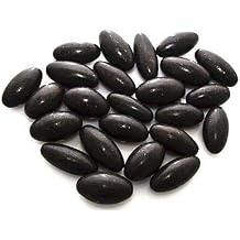 Black Narmada Shiva Lingam Stones 1.25" inch 51 Pcs Lot | Rare Sacred Banalinga Shivling | Narmadeshwar Jyotirlinga for Puja, Meditation, Vastu | Spiritual Shiva God Stone Idols