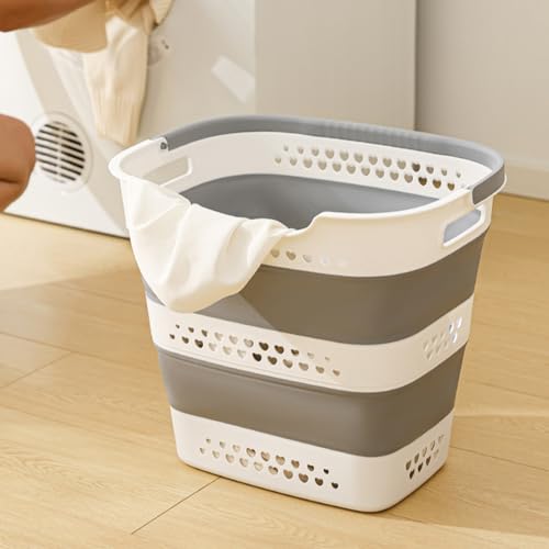 Cesta para la colada ideal para dormitorios y baños con poco espacio 7