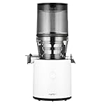 Hurom H320 Slow Juicer, White | Self-Feeding Cold Press Juice Machine for Vegetables and Fruit | High Yield | BPA Free | 500ml (16.90z) Chamber | Slow Squeeze | Easy to Clean
