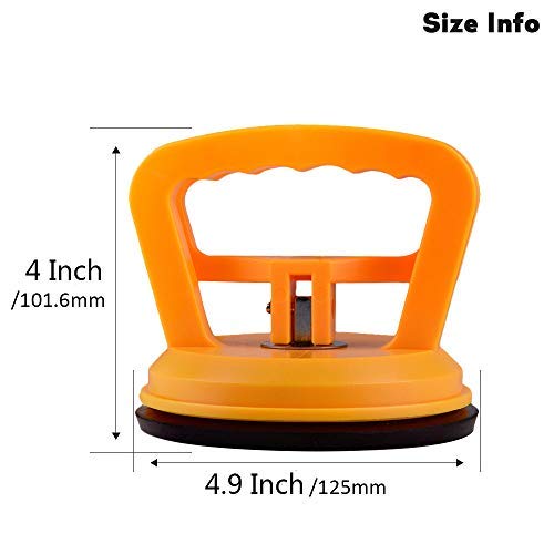 IMT Glass Suction Cup Tiles Window Lifter 2 Pack, Power Grip Vacuum Lifter for Glass/Tiles/Mirror/Granite Lifting, Sucker Plate Double Handle Locking