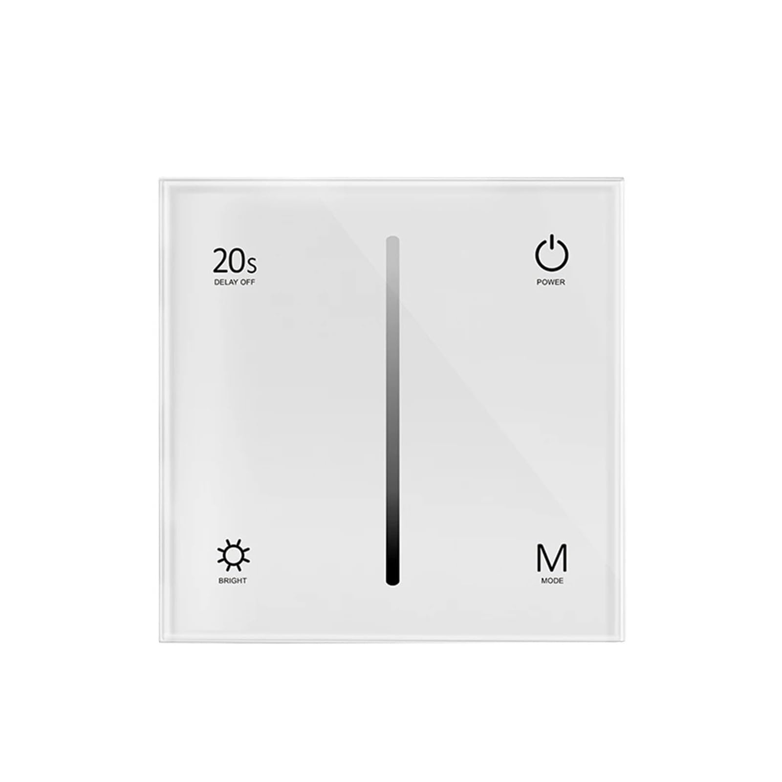 Controlador táctil T4-1 Black para regular tiras LED RGBW en la iluminación del salón moderno