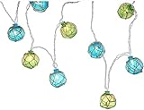 MAINDECO Vintage Buoy Float String Lights, Nautical Fishing Float Beach Themed Subtle String Lights
