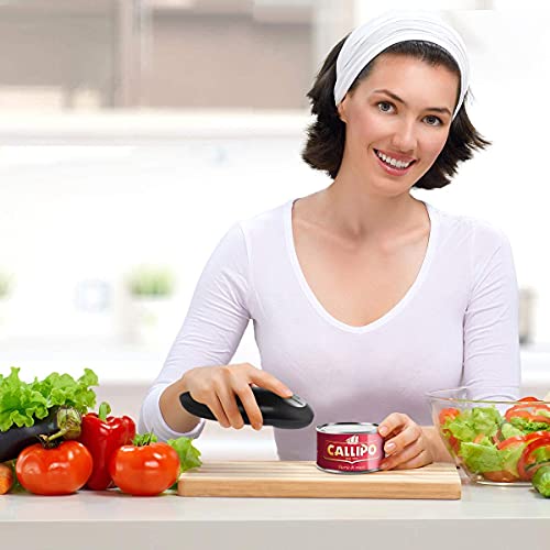 Electric Can Opener, One-Touch Switch Can Opener, Safe Smooth No Sharp Edges Can Opener for Almost Size Can, Best Kitchen Gadgets for Chefs, Arthritis and Seniors
