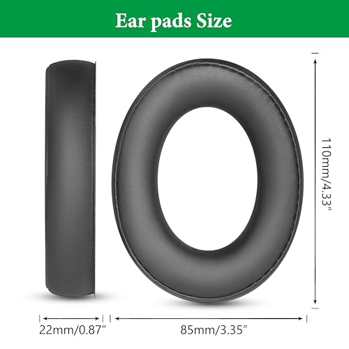 Repuesto de almohadillas para auriculares HD620S compatibles con Sennheiser HD598, HD598CS, HD560S, HD598SE, HD518, HD599, HD569, HD579, HMEC 250 con cuero de proteína suave y espuma viscoelástica miniatura 6